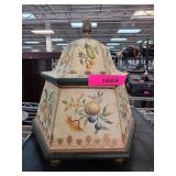 Hexagonal Painted Decorative Lidded Box