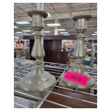 International Pewter Candlesticks