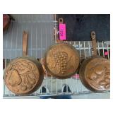 3 Decorative Cast Iron Molds