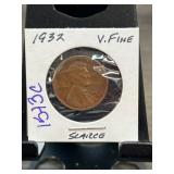 1932 Lincoln Wheat Cent in Very Fine Condition
