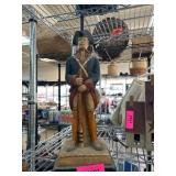 Painted Wooden Revolutionary War Soldier Figurine