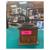 Wooden and Metal Hand-Crank Coffee Grinder