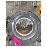 1976 Great American Revolution Pewter Plate