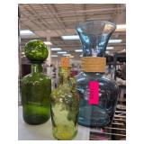 Colored Glass Bottles Collection