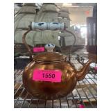 Copper Tea Kettle with Ceramic Handle