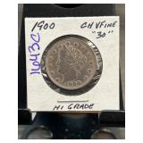 1900 Liberty Head Nickel in High Grade