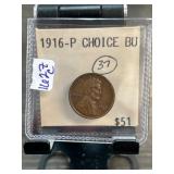 1916-P Lincoln Wheat Cent, Choice BU