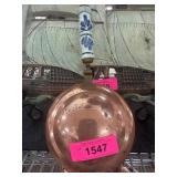 Copper Pan with Porcelain Handle