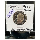 2005-S Roosevelt Dime PR69 DCAM