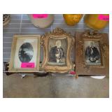 Three Framed Historical Portraits