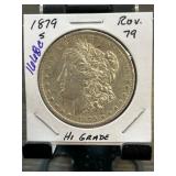 1879-S Morgan Silver Dollar in Holder
