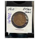 1910 Lincoln Wheat Cent in EF/AU Condition