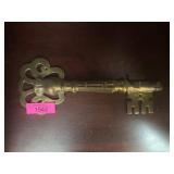 Large Decorative Metal Key Sculpture Hook
