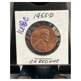 1955-D Lincoln Wheat Cent in Holder