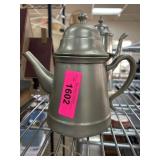 Silver-Tone Decorative Metal Teapot
