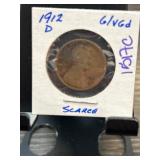 1912-D Lincoln Wheat Cent in Coin Holder