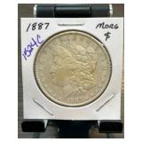 1887 Morgan Silver Dollar Coin