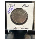 1907 Liberty Head V Nickel in Fine Condition