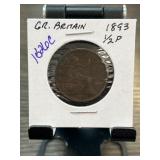 Great Britain 1893 Half Penny Coin
