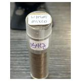 Roll of Mixed Wheat Pennies in Tube