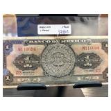 1965 Banco de Mexico 1 Peso Banknote