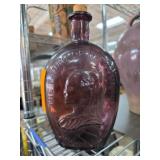 Glass Bottle W Embossed Washington Bust Wheaton