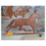 Wooden Horse and Cow Wall Decor Set