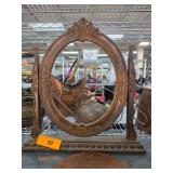Decorative Cast Iron Oval Picture Frame