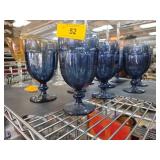 Libbey Gibraltar Blue Glasses Set of 10