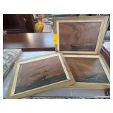 Framed Nautical Paintings on Canvas