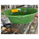 Green Majolica Ceramic Dish, Made in Italy