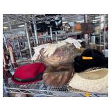 Hats with Hat Box and Gloves