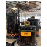 Decorative Canisters and Pitcher