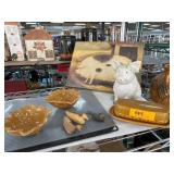 Decorative Items Including Pig Figurine
