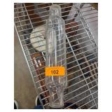 Vintage Glass Rolling Pin with Clear Finish
