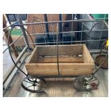 Wood and Metal Decorative Wagon Cart