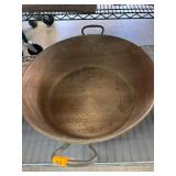 Hammered Copper Pan with Dual Handles