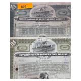 International Mercantile Marine Stock Certificates