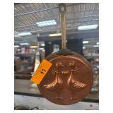 Copper Pan with Embossed Duck Design