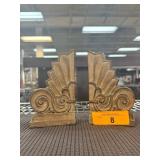 Melannco Gold-Toned Decorative Bookends