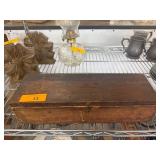 Rustic Wooden Hinged Storage Box