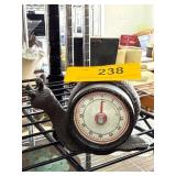 Cast Iron Snail Timer with Integrated Clock