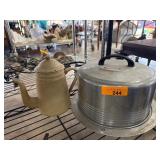 Vintage Regal Aluminum Cake Cover and Coffee Pot
