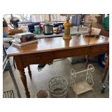 Conant Ball Wooden Writing Desk With Three Drawers
