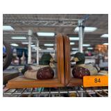Wooden Duck Figurine Bookends