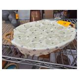 Decorative Ceramic Serving Tray With Handles