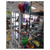 Hand-Painted Wooden Clown on Swing