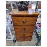 Wooden Four-Drawer Organizer Cabinet