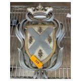 Vintage Burwood Crest of Arms Wall Decor
