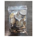 Bag of Mixed Coins in Assorted Materials